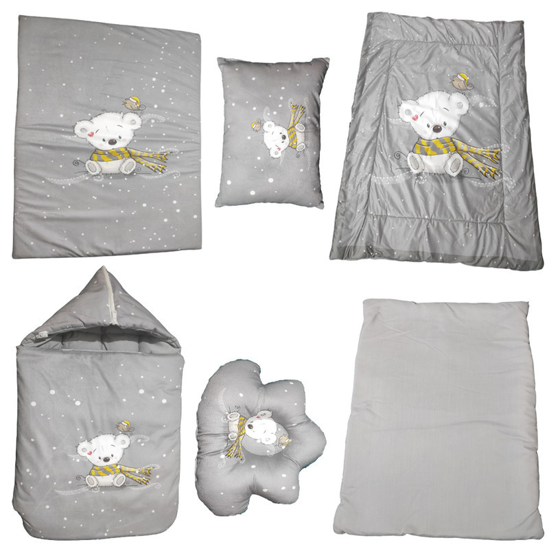 سرویس خواب مدل خرس شالدار مجموعه 6 عددی