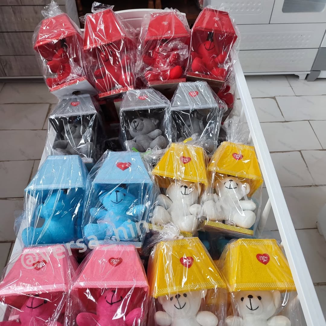 آباژور رومیزی عروسکی خرسی