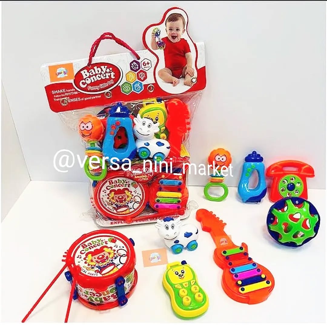 پک جغجغه کودک ۸ عددی